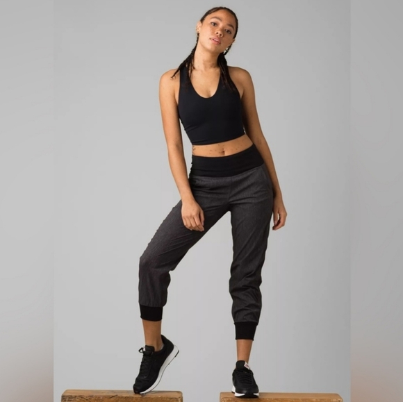 Navy Heather prAna Summit Joggers - Picture 3 of 5